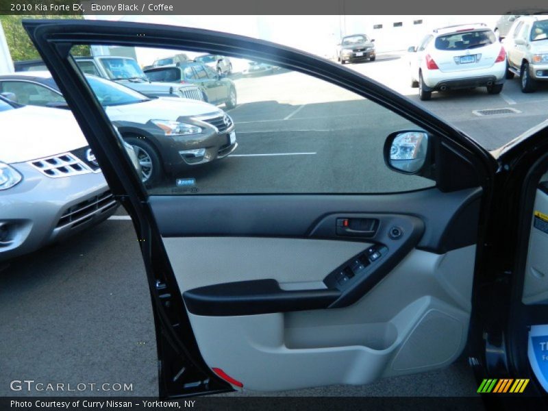 Ebony Black / Coffee 2010 Kia Forte EX