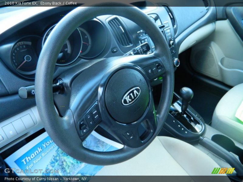 Ebony Black / Coffee 2010 Kia Forte EX