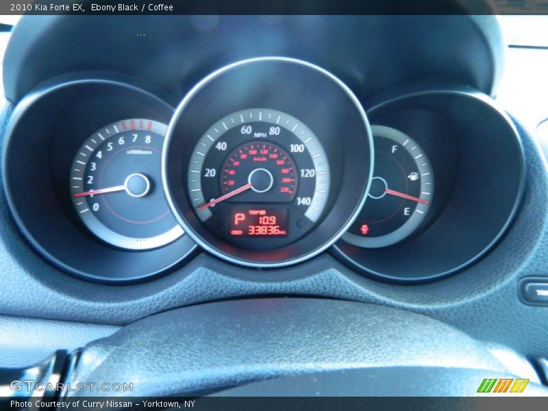 Ebony Black / Coffee 2010 Kia Forte EX