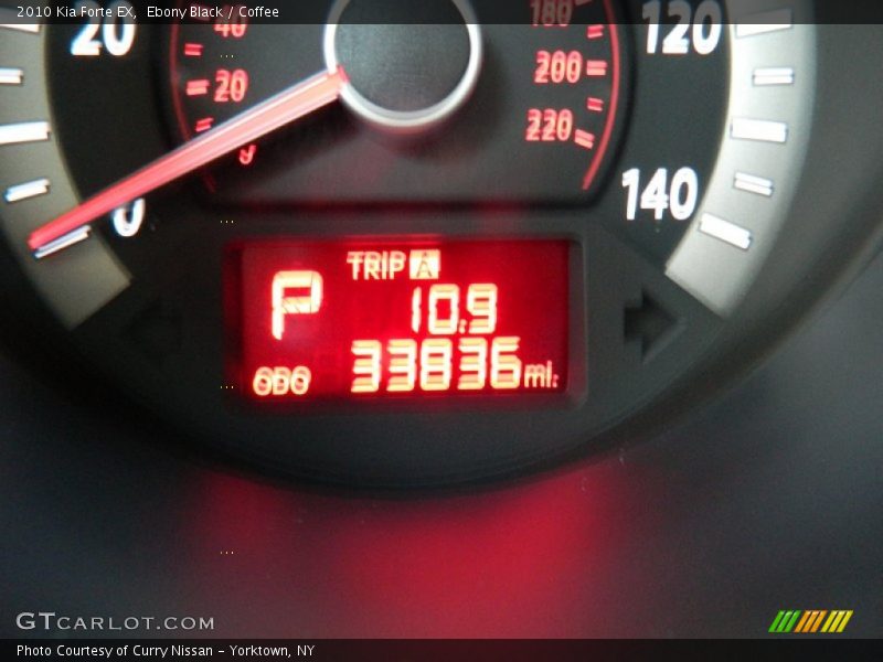 Ebony Black / Coffee 2010 Kia Forte EX