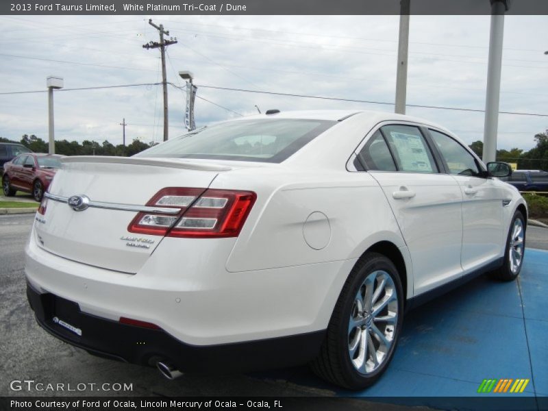 White Platinum Tri-Coat / Dune 2013 Ford Taurus Limited