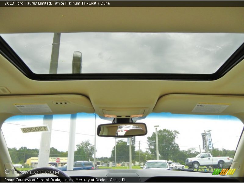 White Platinum Tri-Coat / Dune 2013 Ford Taurus Limited