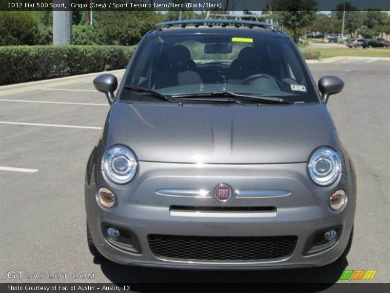Grigio (Grey) / Sport Tessuto Nero/Nero (Black/Black) 2012 Fiat 500 Sport