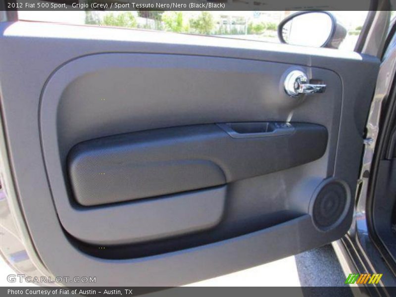Grigio (Grey) / Sport Tessuto Nero/Nero (Black/Black) 2012 Fiat 500 Sport