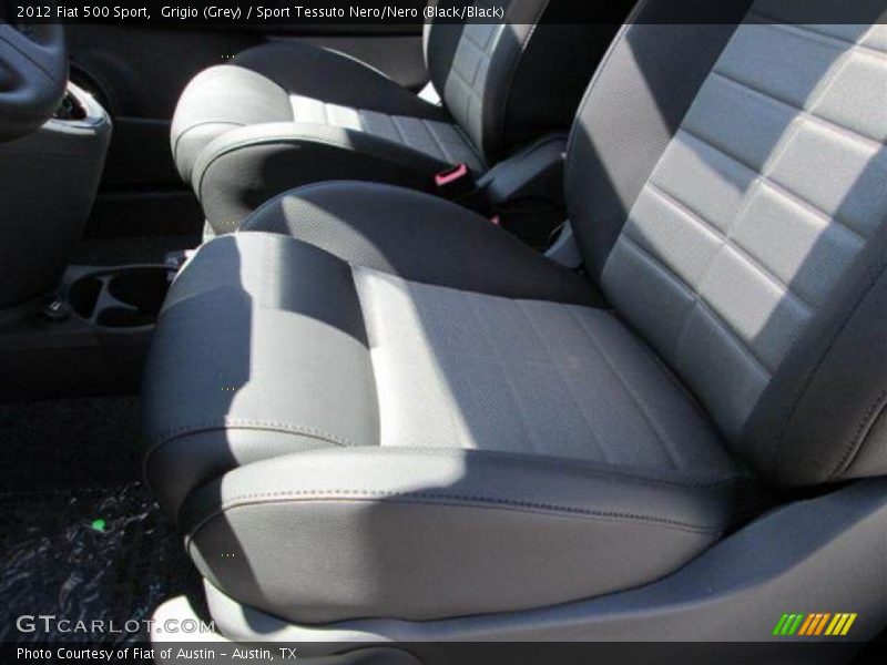 Grigio (Grey) / Sport Tessuto Nero/Nero (Black/Black) 2012 Fiat 500 Sport