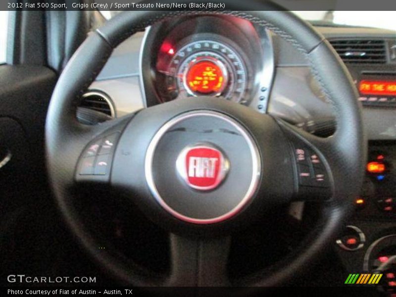 Grigio (Grey) / Sport Tessuto Nero/Nero (Black/Black) 2012 Fiat 500 Sport