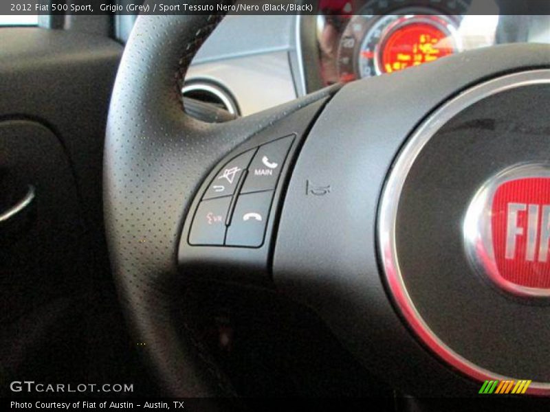 Grigio (Grey) / Sport Tessuto Nero/Nero (Black/Black) 2012 Fiat 500 Sport