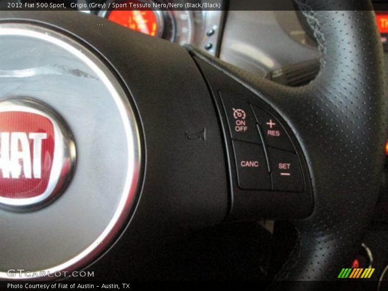 Grigio (Grey) / Sport Tessuto Nero/Nero (Black/Black) 2012 Fiat 500 Sport