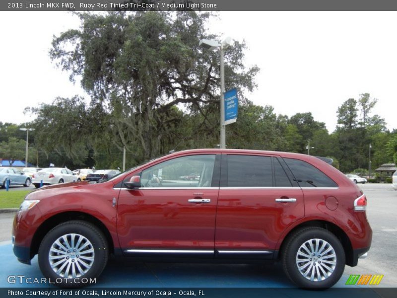 Ruby Red Tinted Tri-Coat / Medium Light Stone 2013 Lincoln MKX FWD