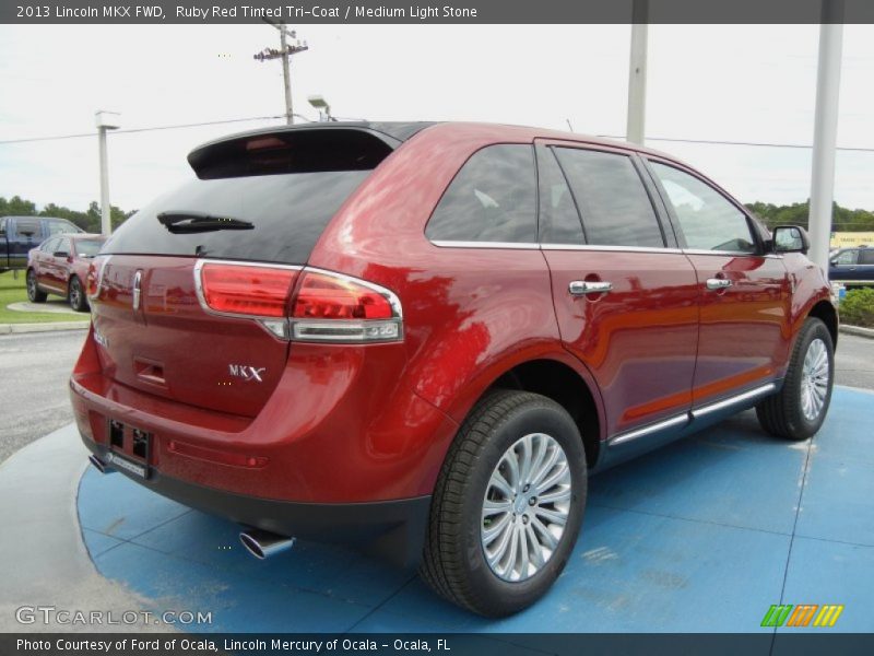 Ruby Red Tinted Tri-Coat / Medium Light Stone 2013 Lincoln MKX FWD