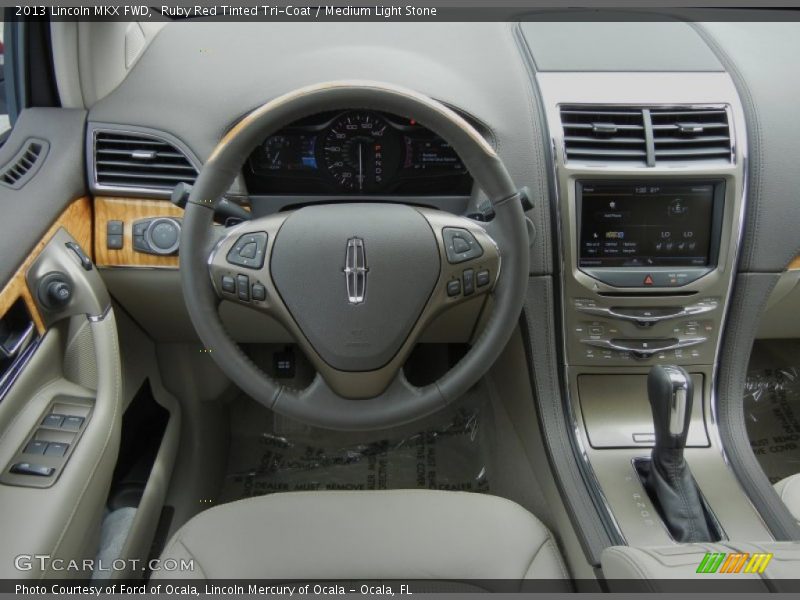 Ruby Red Tinted Tri-Coat / Medium Light Stone 2013 Lincoln MKX FWD