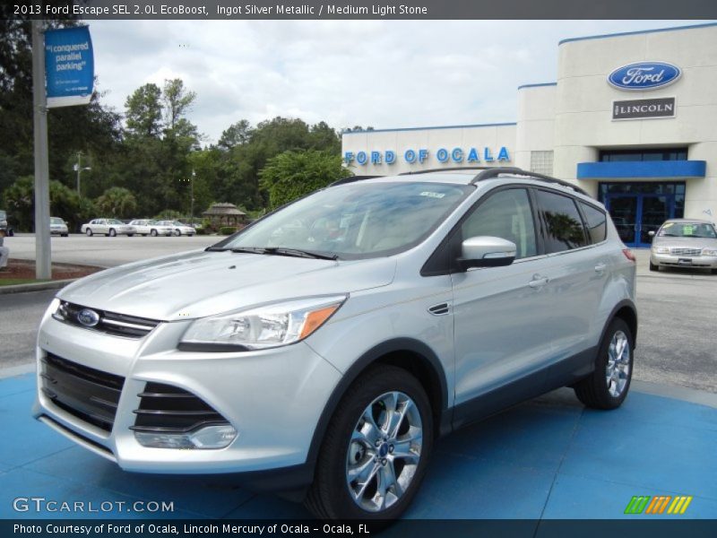 Ingot Silver Metallic / Medium Light Stone 2013 Ford Escape SEL 2.0L EcoBoost