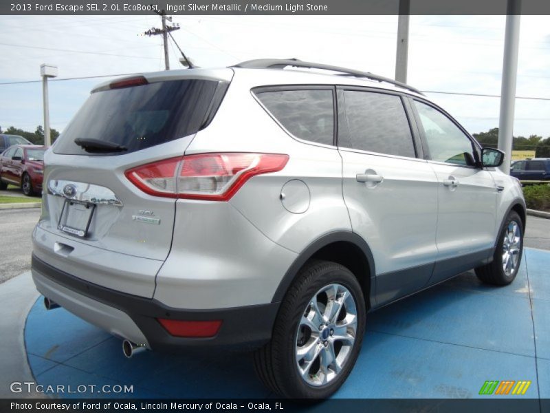 Ingot Silver Metallic / Medium Light Stone 2013 Ford Escape SEL 2.0L EcoBoost