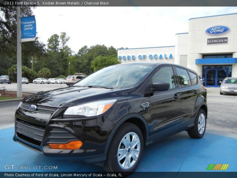 Kodiak Brown Metallic / Charcoal Black 2013 Ford Escape S