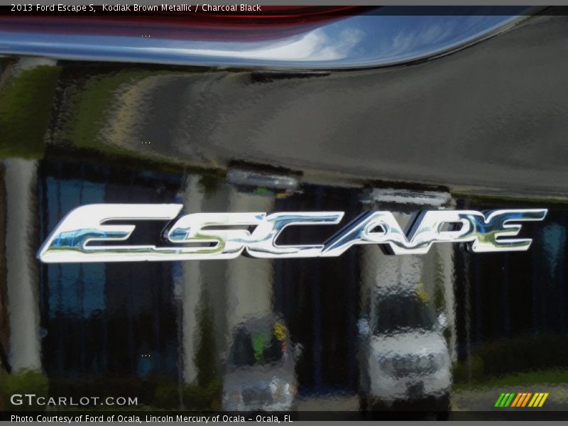 Kodiak Brown Metallic / Charcoal Black 2013 Ford Escape S