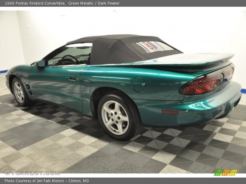 Green Metallic / Dark Pewter 1999 Pontiac Firebird Convertible