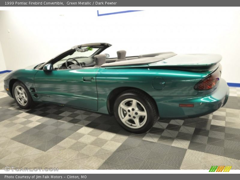 Green Metallic / Dark Pewter 1999 Pontiac Firebird Convertible