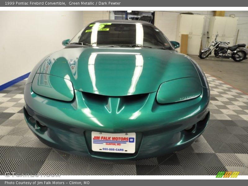 Green Metallic / Dark Pewter 1999 Pontiac Firebird Convertible