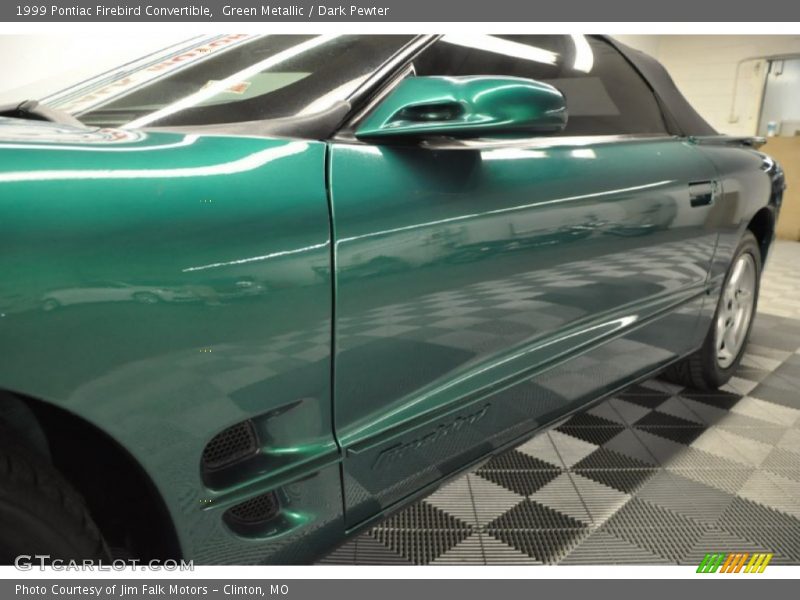 Green Metallic / Dark Pewter 1999 Pontiac Firebird Convertible