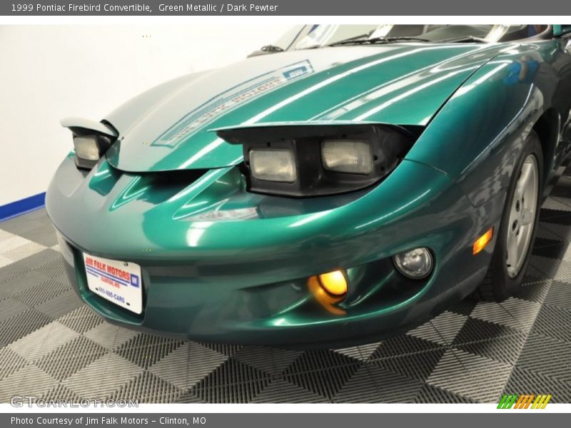 Green Metallic / Dark Pewter 1999 Pontiac Firebird Convertible