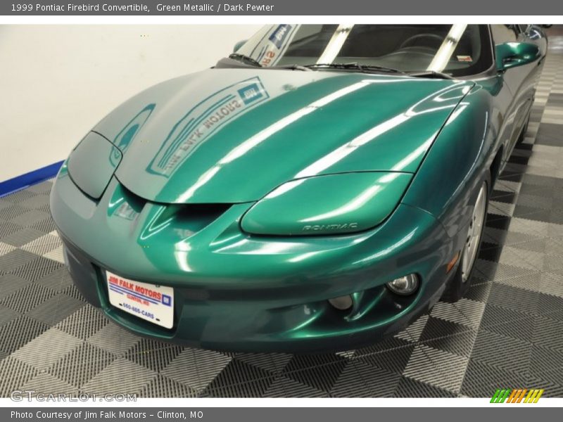Green Metallic / Dark Pewter 1999 Pontiac Firebird Convertible
