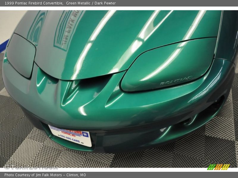 Green Metallic / Dark Pewter 1999 Pontiac Firebird Convertible