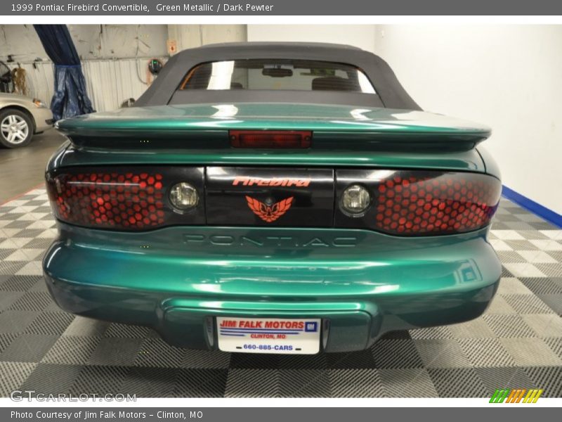 Green Metallic / Dark Pewter 1999 Pontiac Firebird Convertible