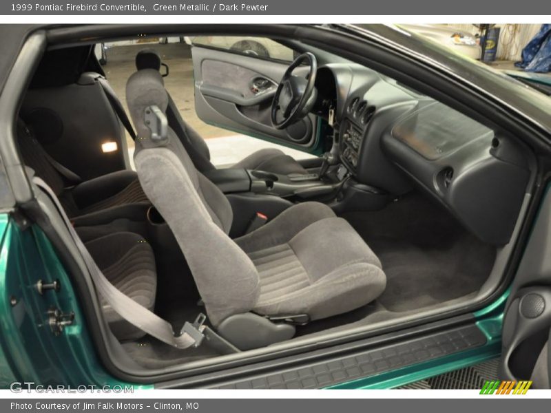 Green Metallic / Dark Pewter 1999 Pontiac Firebird Convertible