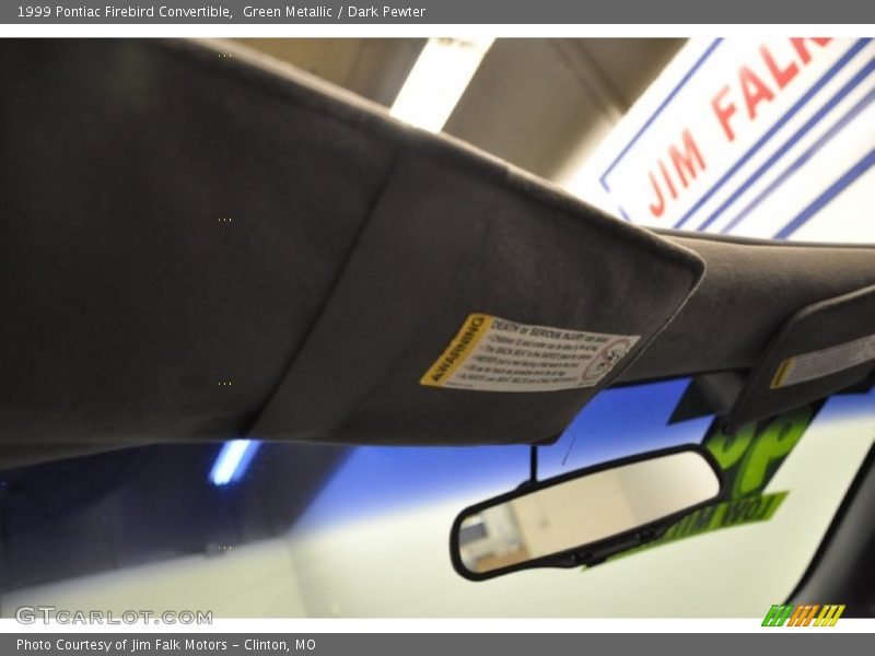 Green Metallic / Dark Pewter 1999 Pontiac Firebird Convertible