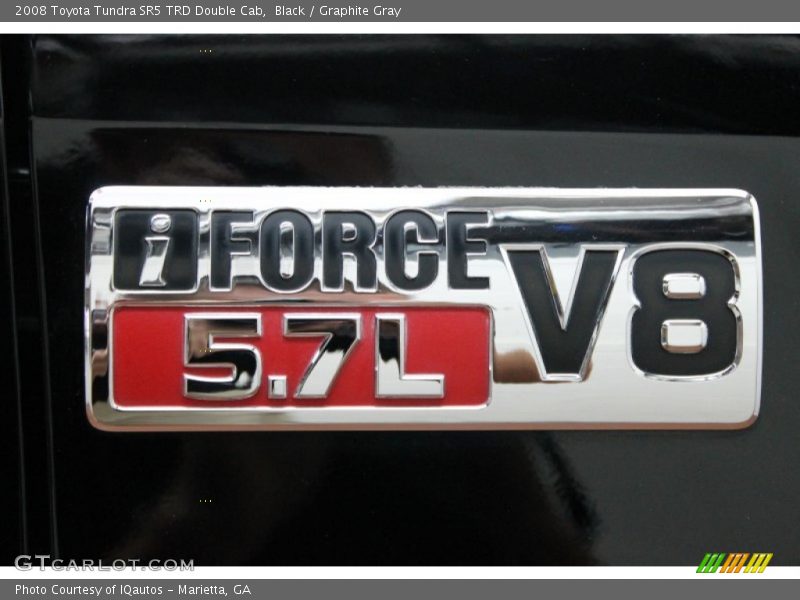 Black / Graphite Gray 2008 Toyota Tundra SR5 TRD Double Cab