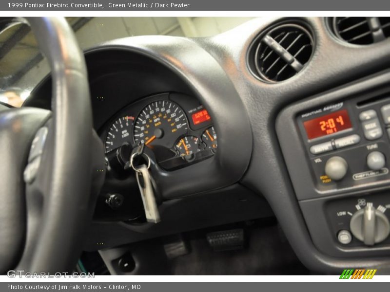 Green Metallic / Dark Pewter 1999 Pontiac Firebird Convertible