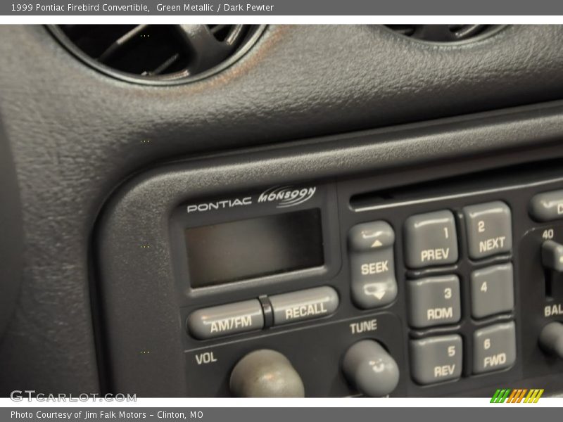 Green Metallic / Dark Pewter 1999 Pontiac Firebird Convertible