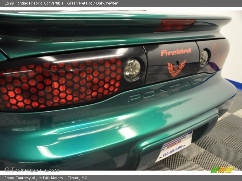 Green Metallic / Dark Pewter 1999 Pontiac Firebird Convertible