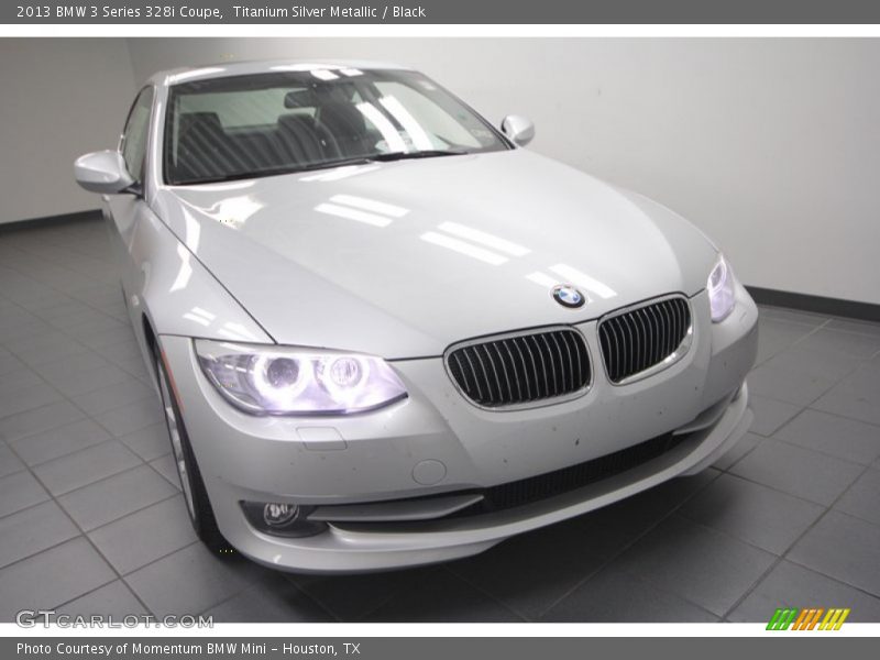 Titanium Silver Metallic / Black 2013 BMW 3 Series 328i Coupe