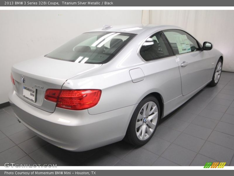 Titanium Silver Metallic / Black 2013 BMW 3 Series 328i Coupe