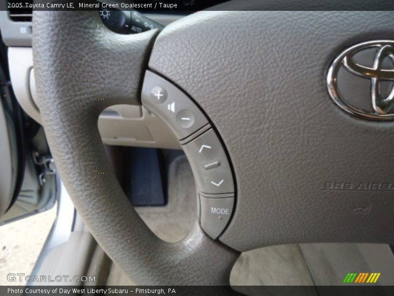 Mineral Green Opalescent / Taupe 2005 Toyota Camry LE
