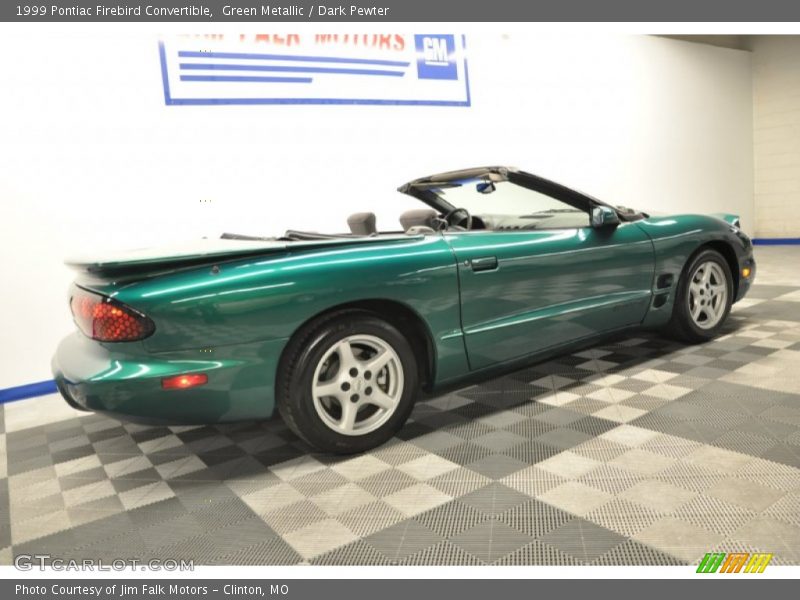 Green Metallic / Dark Pewter 1999 Pontiac Firebird Convertible
