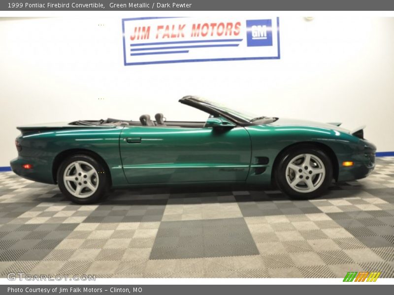 Green Metallic / Dark Pewter 1999 Pontiac Firebird Convertible