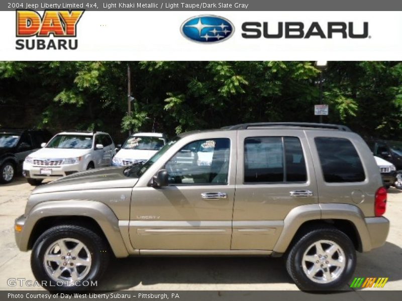 Light Khaki Metallic / Light Taupe/Dark Slate Gray 2004 Jeep Liberty Limited 4x4