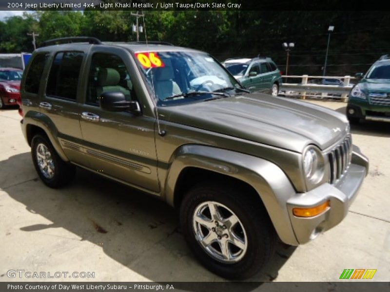 Light Khaki Metallic / Light Taupe/Dark Slate Gray 2004 Jeep Liberty Limited 4x4