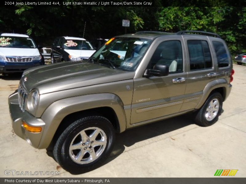 Light Khaki Metallic / Light Taupe/Dark Slate Gray 2004 Jeep Liberty Limited 4x4