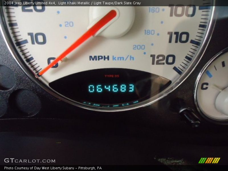 Light Khaki Metallic / Light Taupe/Dark Slate Gray 2004 Jeep Liberty Limited 4x4