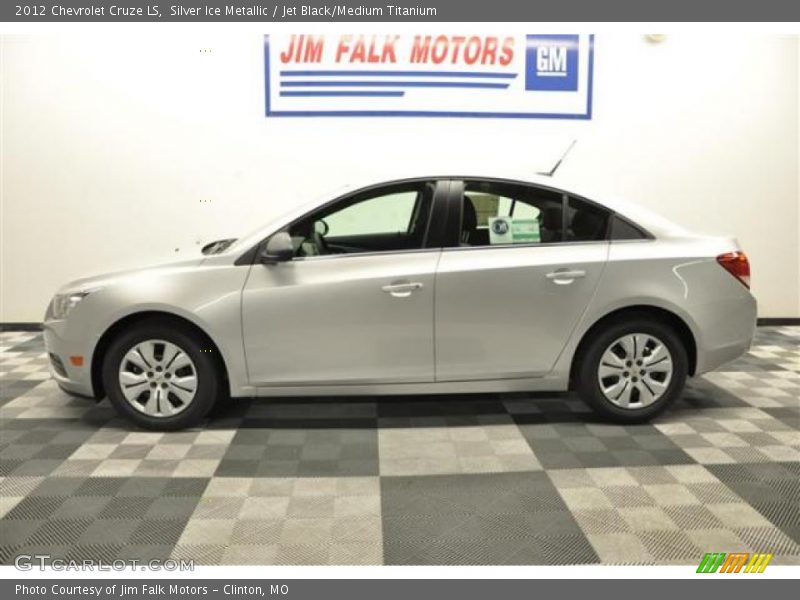 Silver Ice Metallic / Jet Black/Medium Titanium 2012 Chevrolet Cruze LS
