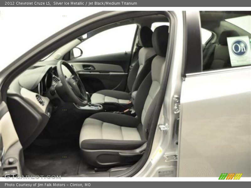 Silver Ice Metallic / Jet Black/Medium Titanium 2012 Chevrolet Cruze LS