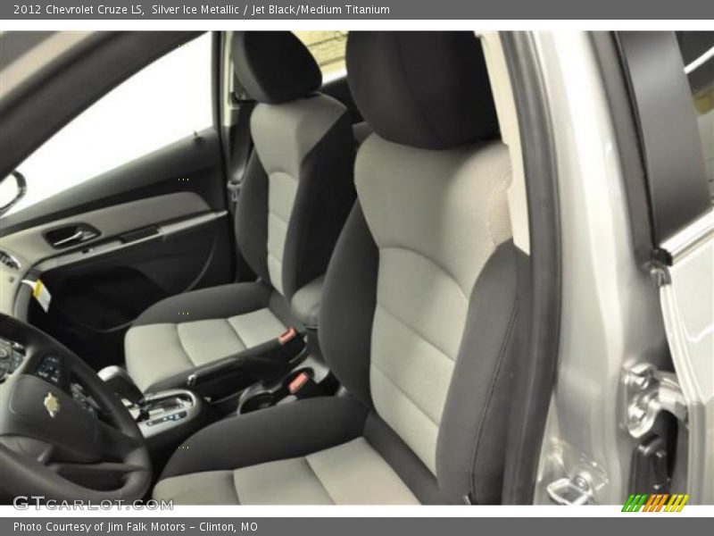 Silver Ice Metallic / Jet Black/Medium Titanium 2012 Chevrolet Cruze LS