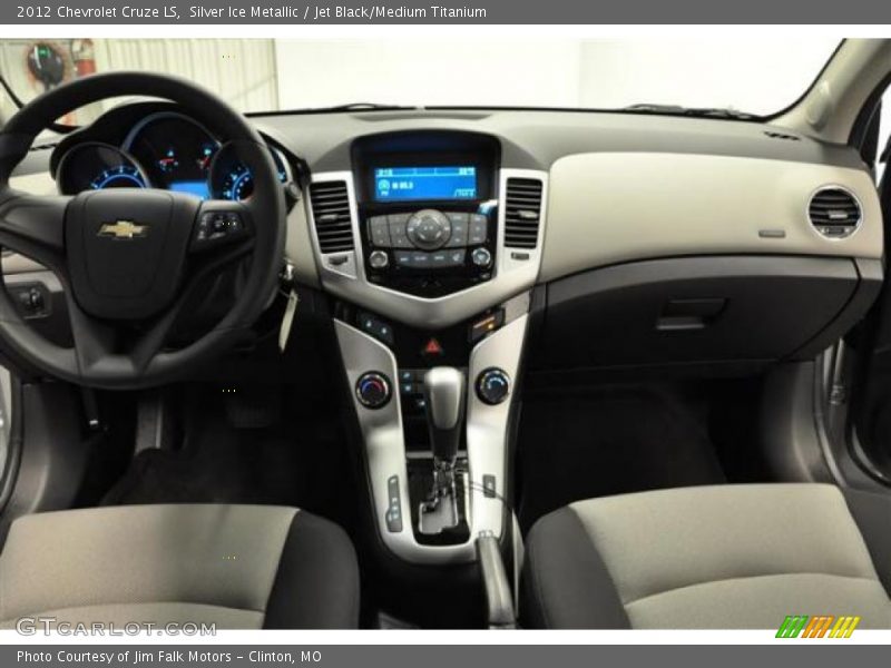 Silver Ice Metallic / Jet Black/Medium Titanium 2012 Chevrolet Cruze LS
