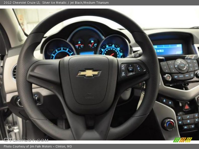 Silver Ice Metallic / Jet Black/Medium Titanium 2012 Chevrolet Cruze LS