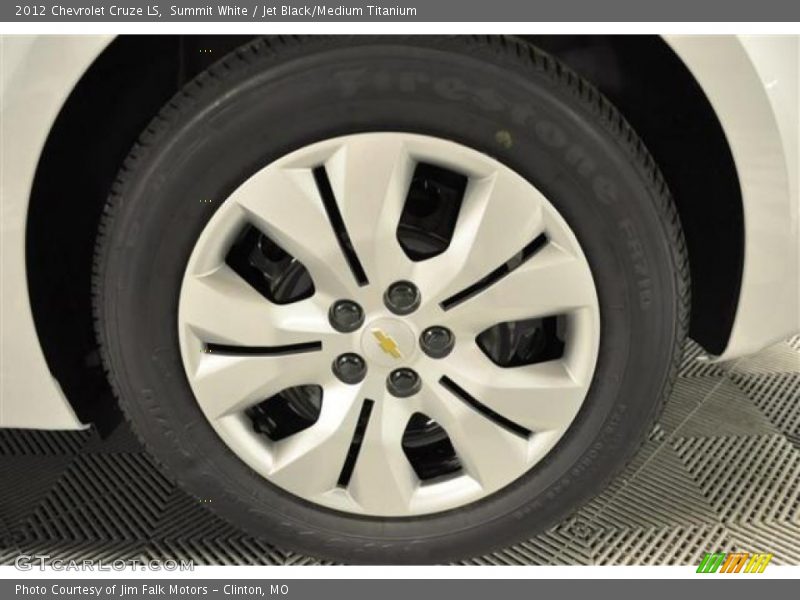 Summit White / Jet Black/Medium Titanium 2012 Chevrolet Cruze LS