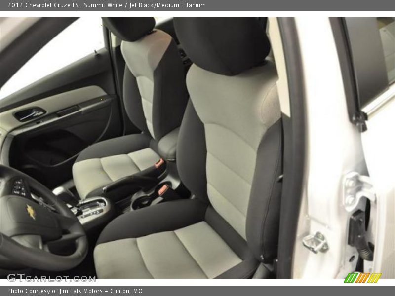 Summit White / Jet Black/Medium Titanium 2012 Chevrolet Cruze LS