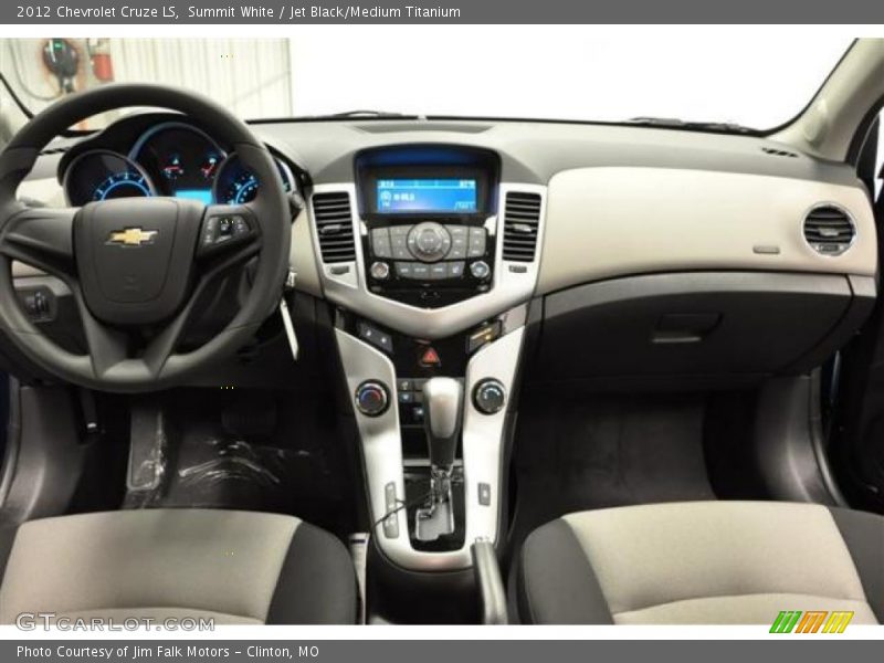 Summit White / Jet Black/Medium Titanium 2012 Chevrolet Cruze LS
